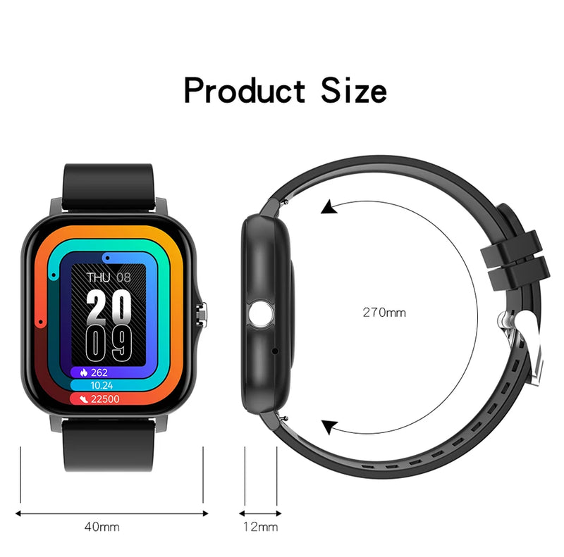 Me Mimei 😍 2025 Relógio Inteligente Para Homens Mulheres Presente 1.69' Tela de Toque Completa Esportes Fitness Relógios Bluetooth Chamadas Digital Smartwatch Relógio de Pulso